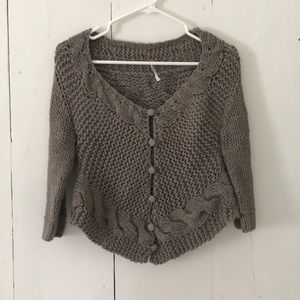 Free People Cropped Sweater